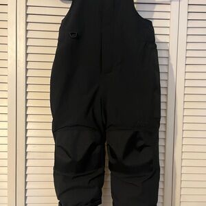 Toddler Black Snow Bib